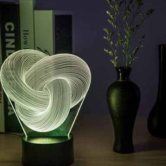 Twist Abstract LED 3D Night Light Touch Colorful Acrylic 3D Table Lamp Decoration Lighting Baby Sleeping Mood Lamp Best Gift