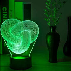 Twist Abstract LED 3D Night Light Touch Colorful Acrylic 3D Table Lamp Decoration Lighting Baby Sleeping Mood Lamp Best Gift