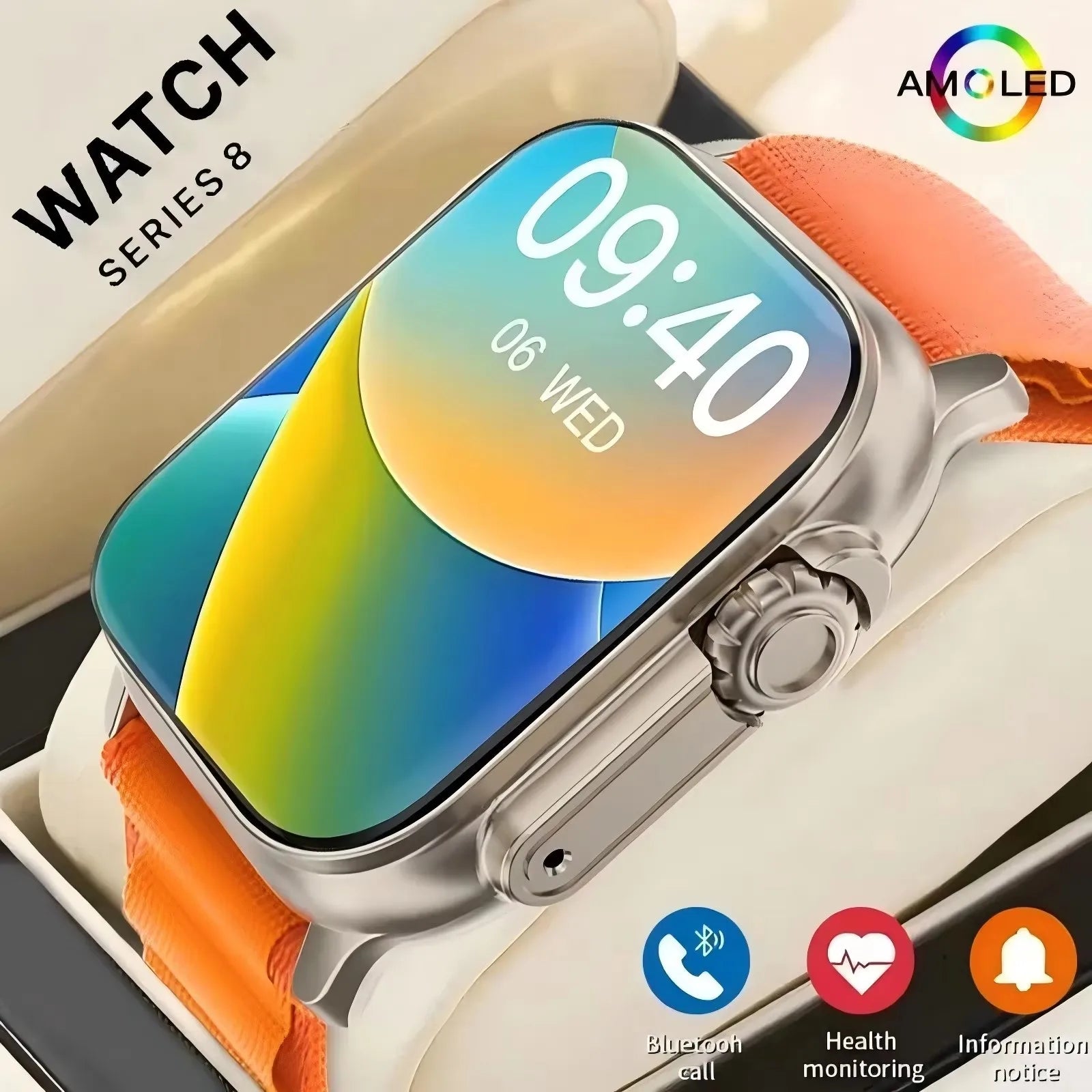 T900 Ultra Smartwatch - Bluetooth Calling, Fitness & Health Tracking, Full Touch Display