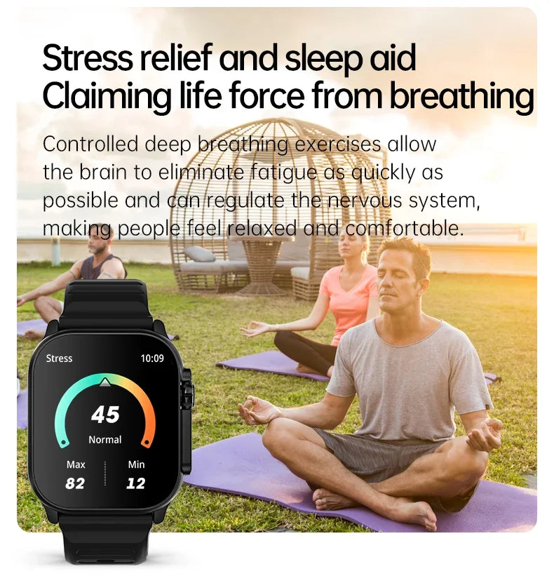 T900 Ultra Smartwatch - Bluetooth Calling, Fitness & Health Tracking, Full Touch Display