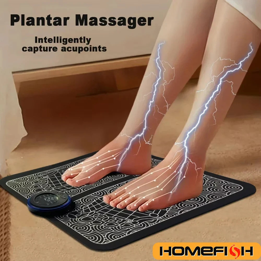 USB Electric Foot Massage Pad - EMS Muscle Relaxation Trainer for Home, Fitness & Sport