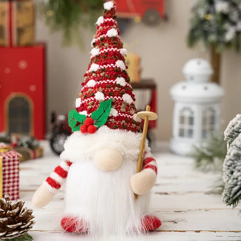 Light-Up Christmas Gnome Decor - LED Holiday Decoration for Home, Table, Fireplace & Festive Displays