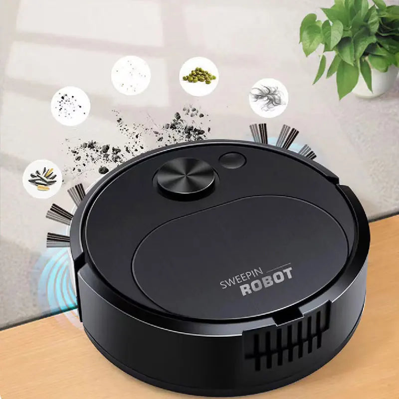 Smart Sweeping Robot Vacuum Cleaner with Mopping Function - Automatic Dust & Debris Cleaning | Compact & Efficient Home Cleaner