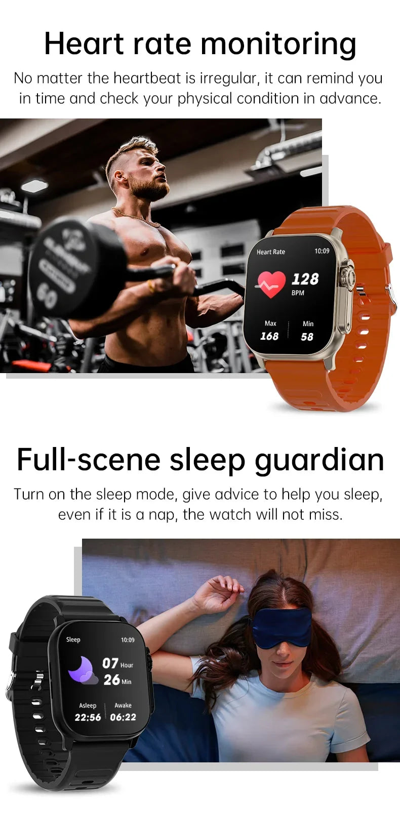 T900 Ultra Smartwatch - Bluetooth Calling, Fitness & Health Tracking, Full Touch Display