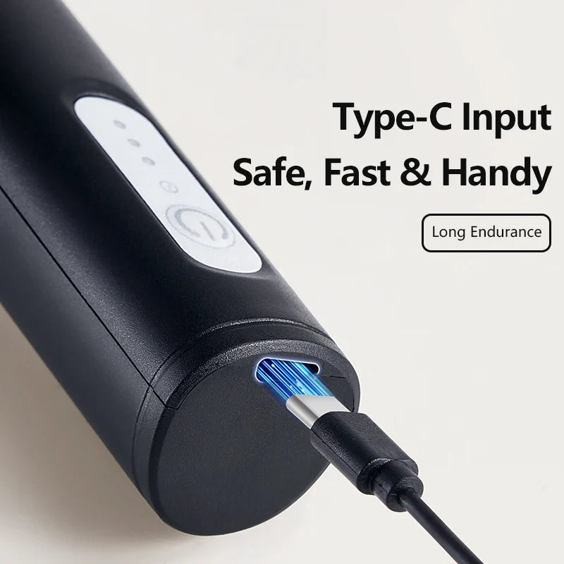 Wireless Rechargeable 3-Speed Electric Milk Frother – Handheld Coffee Mixer for Latte, Cappuccino & Creamy Foam in Seconds