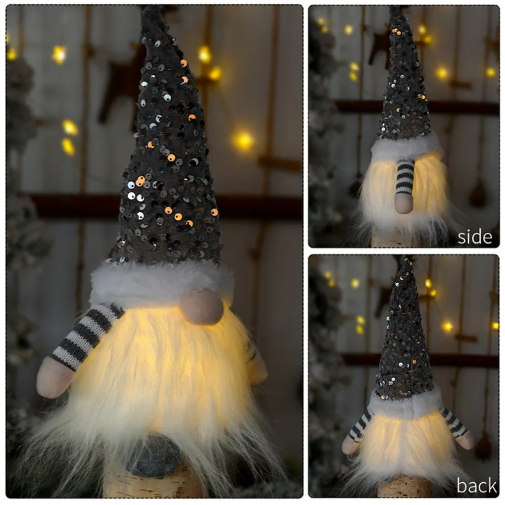 Light-Up Christmas Gnome Decor - LED Holiday Decoration for Home, Table, Fireplace & Festive Displays