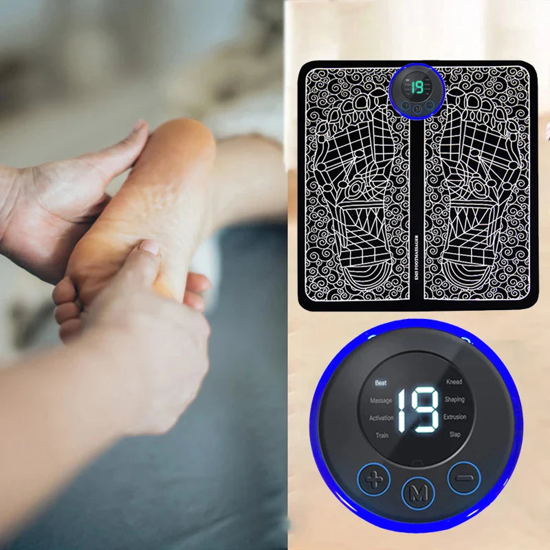 USB Electric Foot Massage Pad - EMS Muscle Relaxation Trainer for Home, Fitness & Sport
